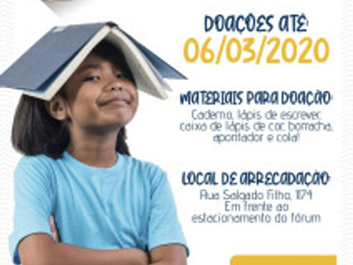 Campanha de Materiais Escolares 2020 é lançada pelo RC Livramento