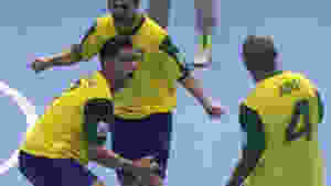 Comemoração Gol da Seleção Brasileira de Futsal