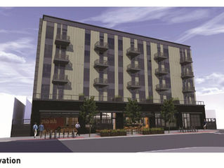 Restaurant and affordable apartments in the works for new 5-story building being built in the city&#