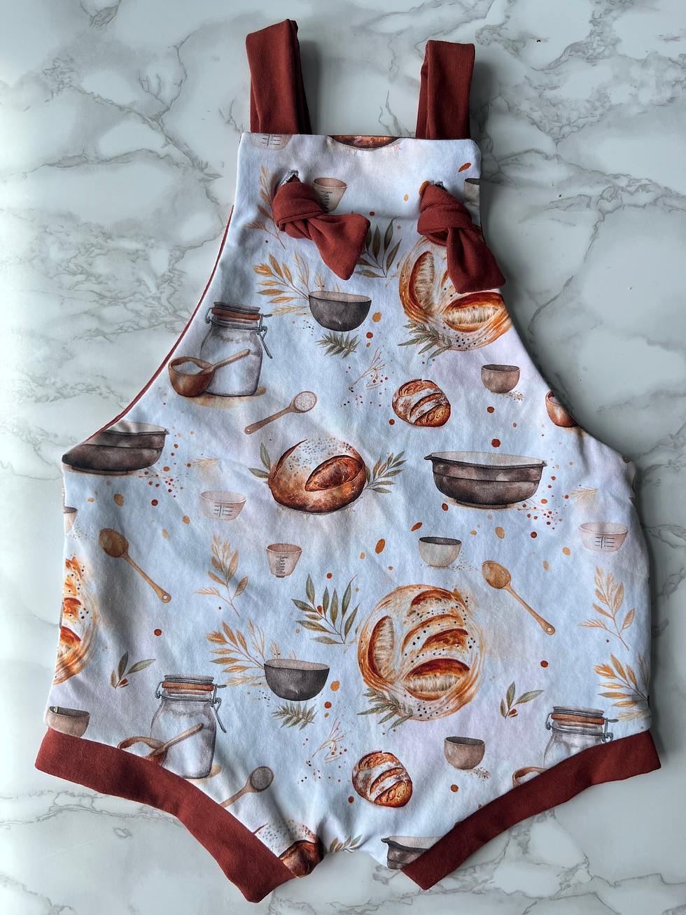 Reversible Romper - Sourdough