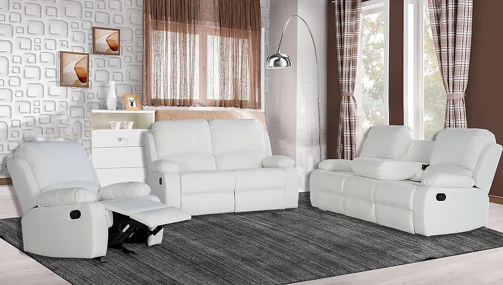 KFWESLEY White 2-pc Sofa and loveseat