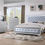 Thumbnail: KMDEMI 4-pc Queen Bedroom set available in silver or white