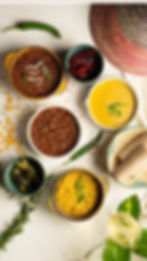 Arranged Food and Objects