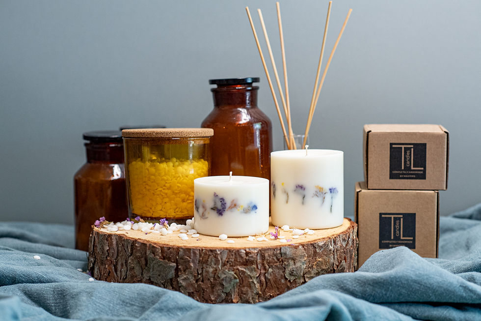 Sojawachskerze – ohne Duft