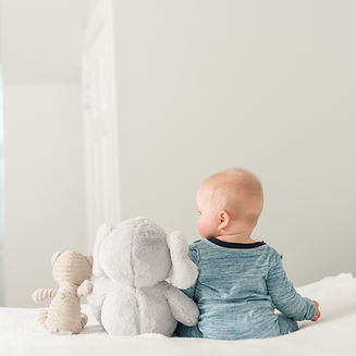 Baby with teddy