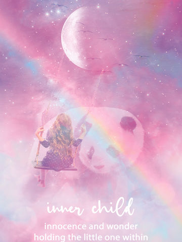 Dreamy and ethereal oracle deck for healing the inner child and finding peace and joy within