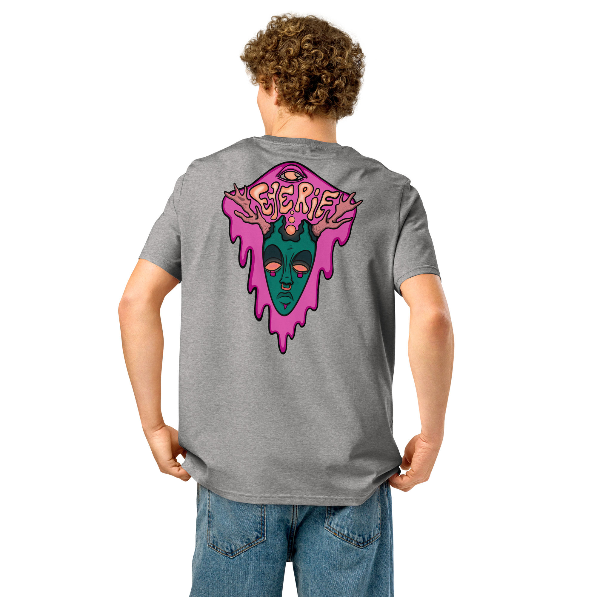 Irie times light Unisex organic ribbed neck t-shirt