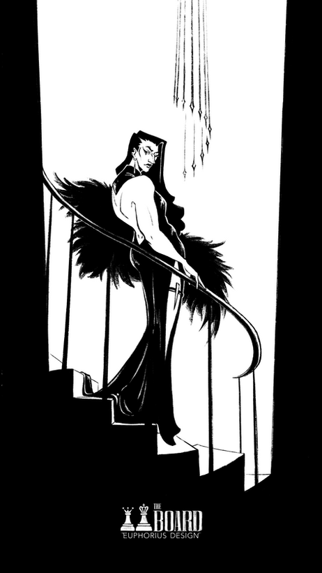 A lined fullbody of Rook.