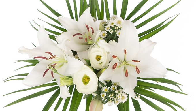 Tropical Palm Sunday Bouquet