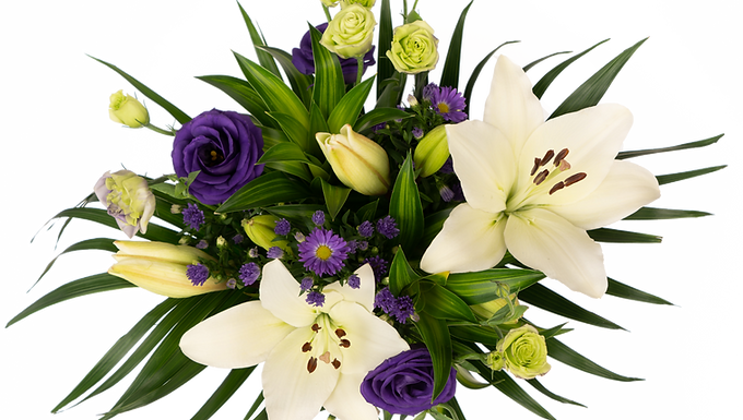 Palms & Lilies Bouquet