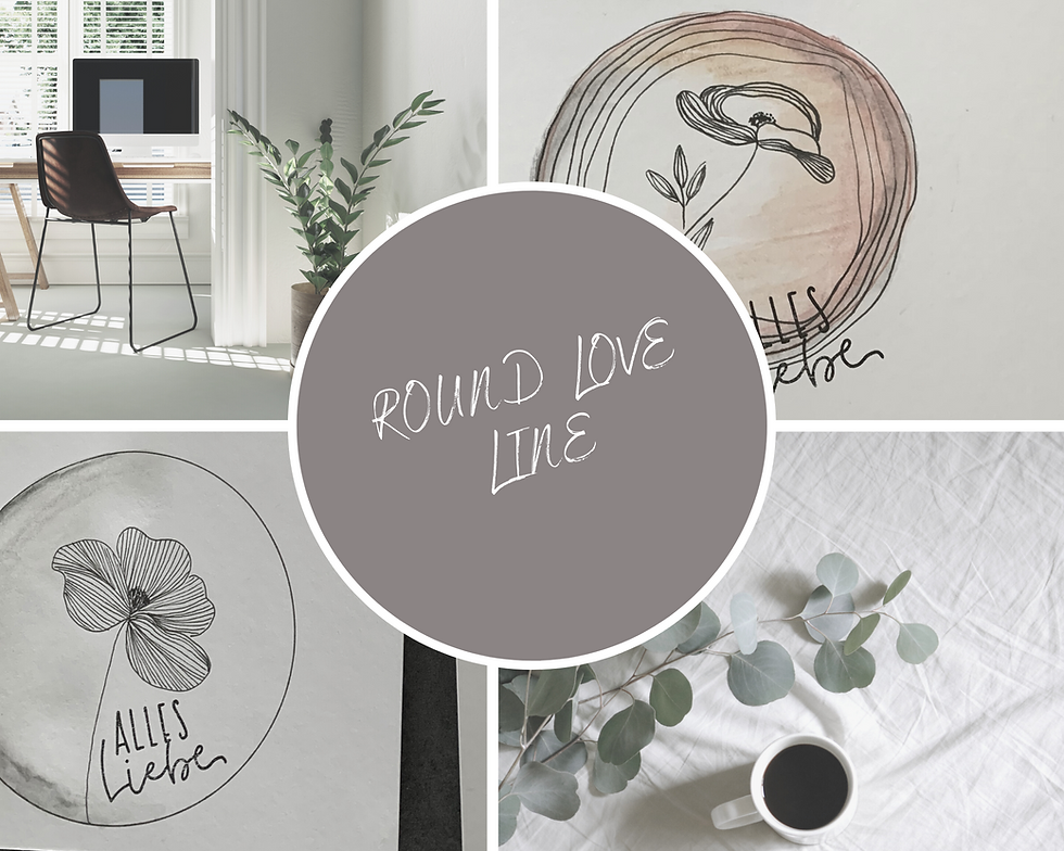 Miniaturbild:  Round Love LINE 2er SET Postkarten inkl. Umschläge 
