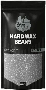 The Shave Factory Hard Wax Beans Black 500g