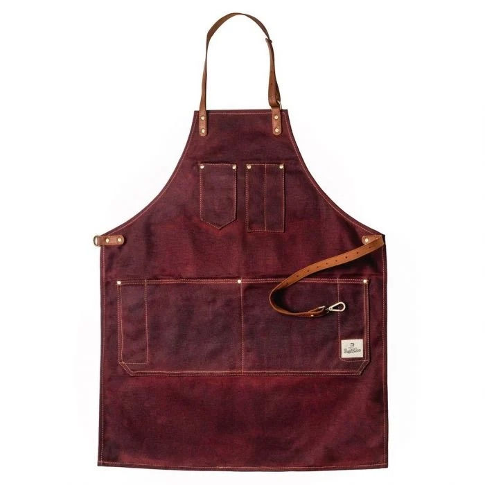 Dapper Dan Barber Apron - Oxblood