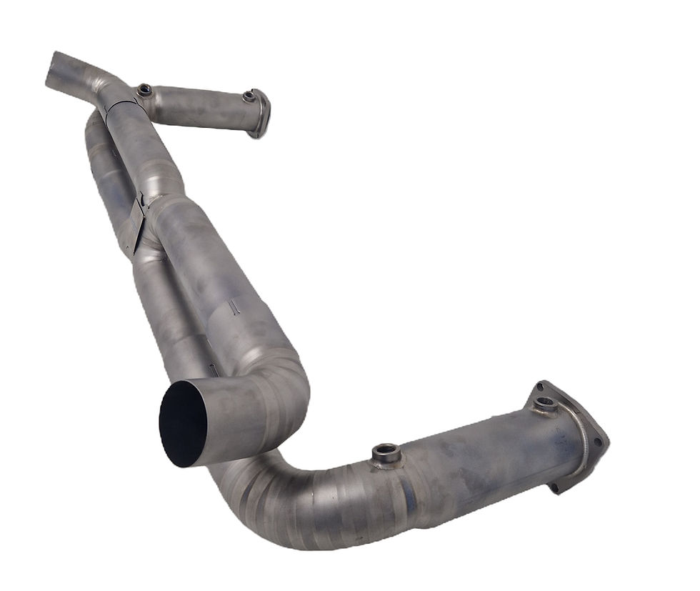 Miniature : 9m 997.1 turbo Titanium race X-pipe de-cat