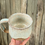Thumbnail: Light blue/cream drippy mug