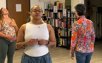 Students exploring acting exercises during acting class at The Actor's Place in San Diego, CA