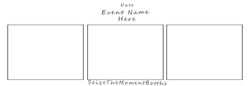 3 Photo vertical Strip Template