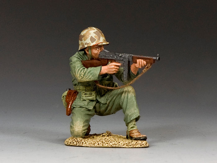USMC022 - Kneeling Marine Tommy Gunner