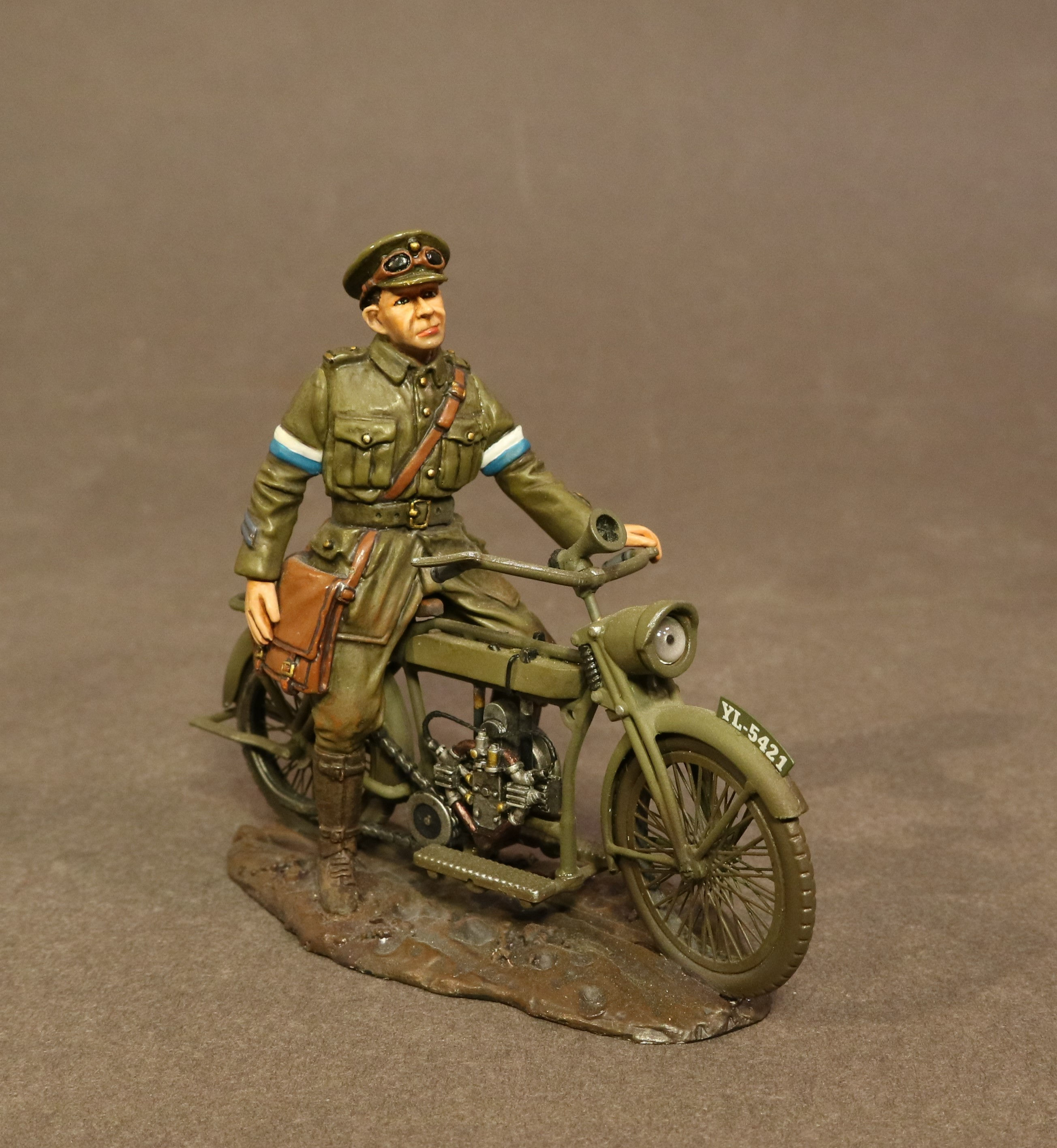 GWB-19B- Royal Engineers Signal Service (RESS), Despatch Rider on Motorbike