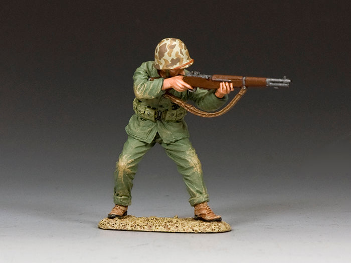 USMC014 - Marine Firing his Garand