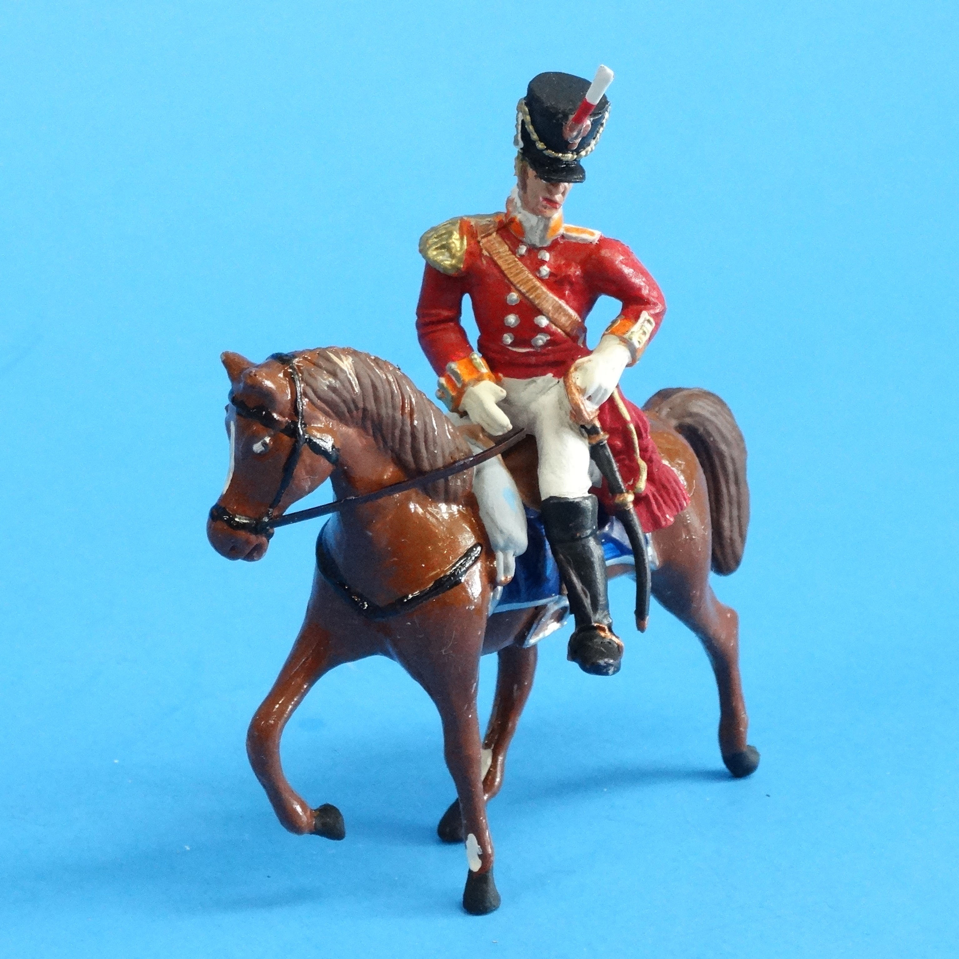 CORD-N1012 British Officer - Mounted - Napoleonics - Unknown Manufacturer - 54mm