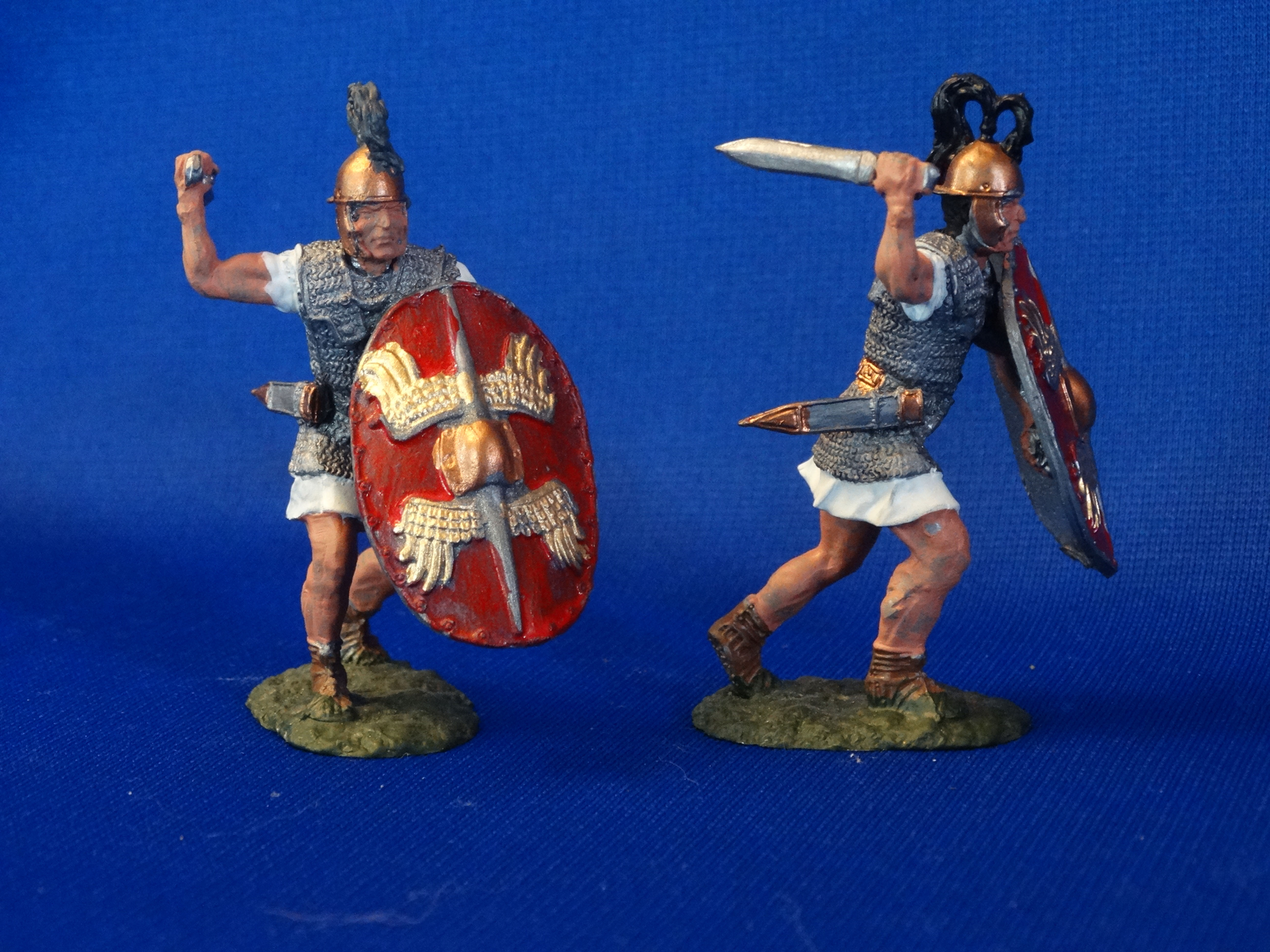 COKM-0986 - Romans with Swords (2 Figures) - 54mm Scale Metal