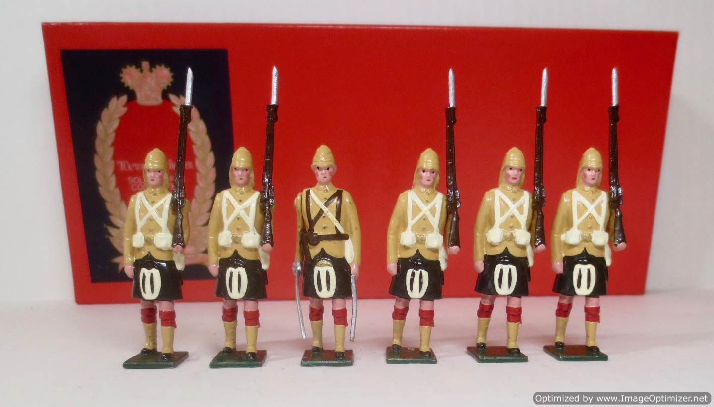 COJF-3175 - Highland Infantry Sudan 1898 (Set 14) 6 Figures - Tradition - 54mm