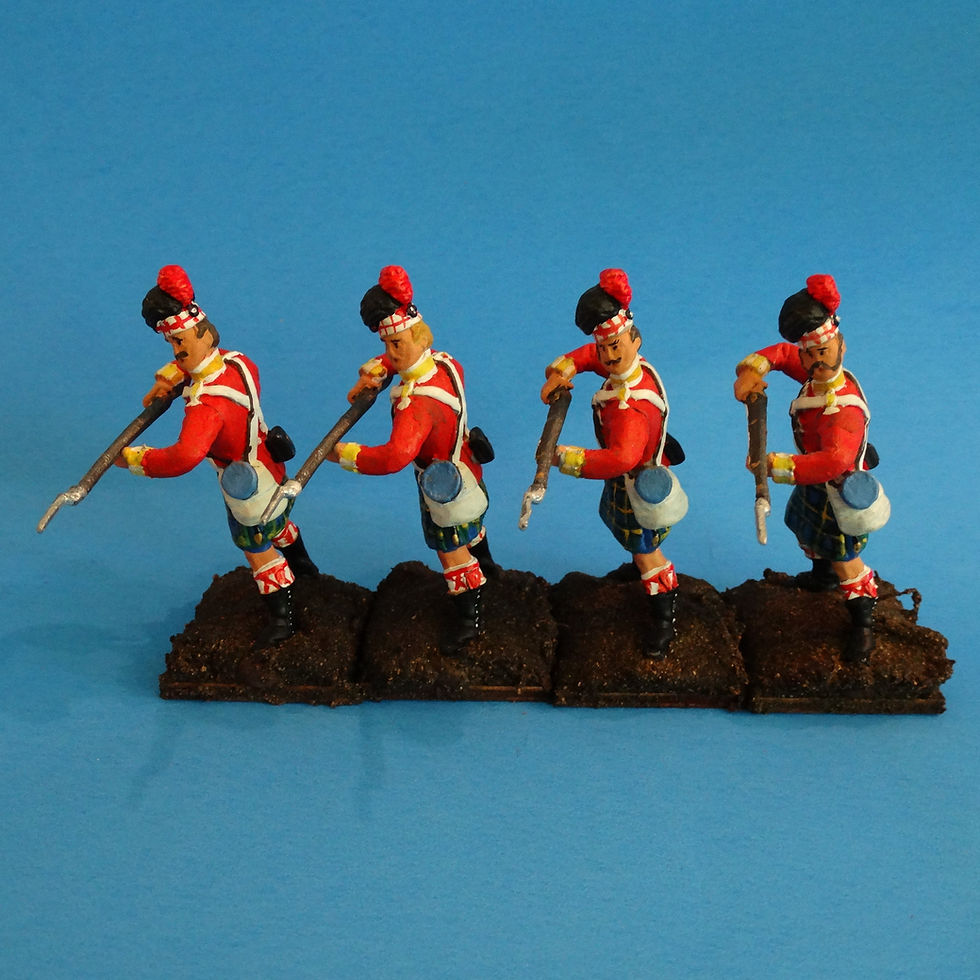 MI-538 - British Gordon Highlanders Standing to Repel - Napoleonics