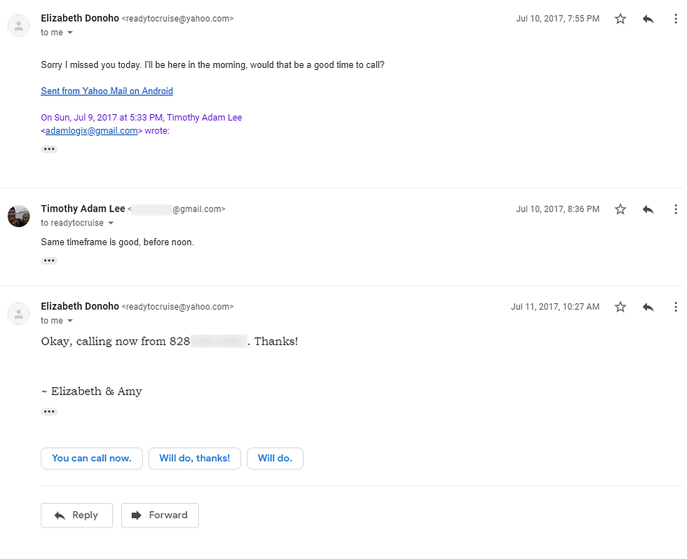email correspondence