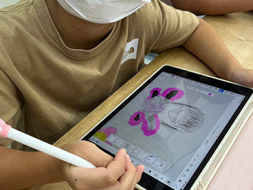 デジタル絵画教室:生徒たちの新しい進捗と成果