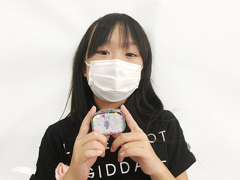 あずさちゃんの可愛いアート作品が登場!カラフルな小物入れ&ヘアピンが完成