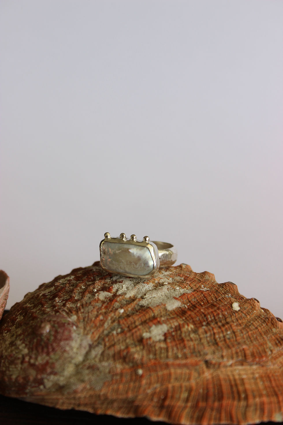Thumbnail: Dotty Pearl Ring - Size Q