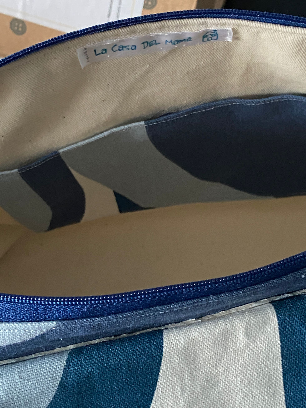 Miniature : Sac à main - Géométrie Bleue