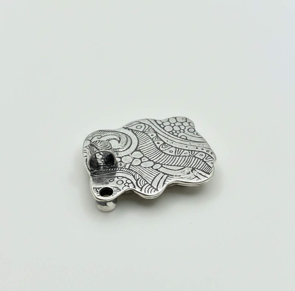 Thumbnail: Blue Owyhee Opal and Citrine Pendant