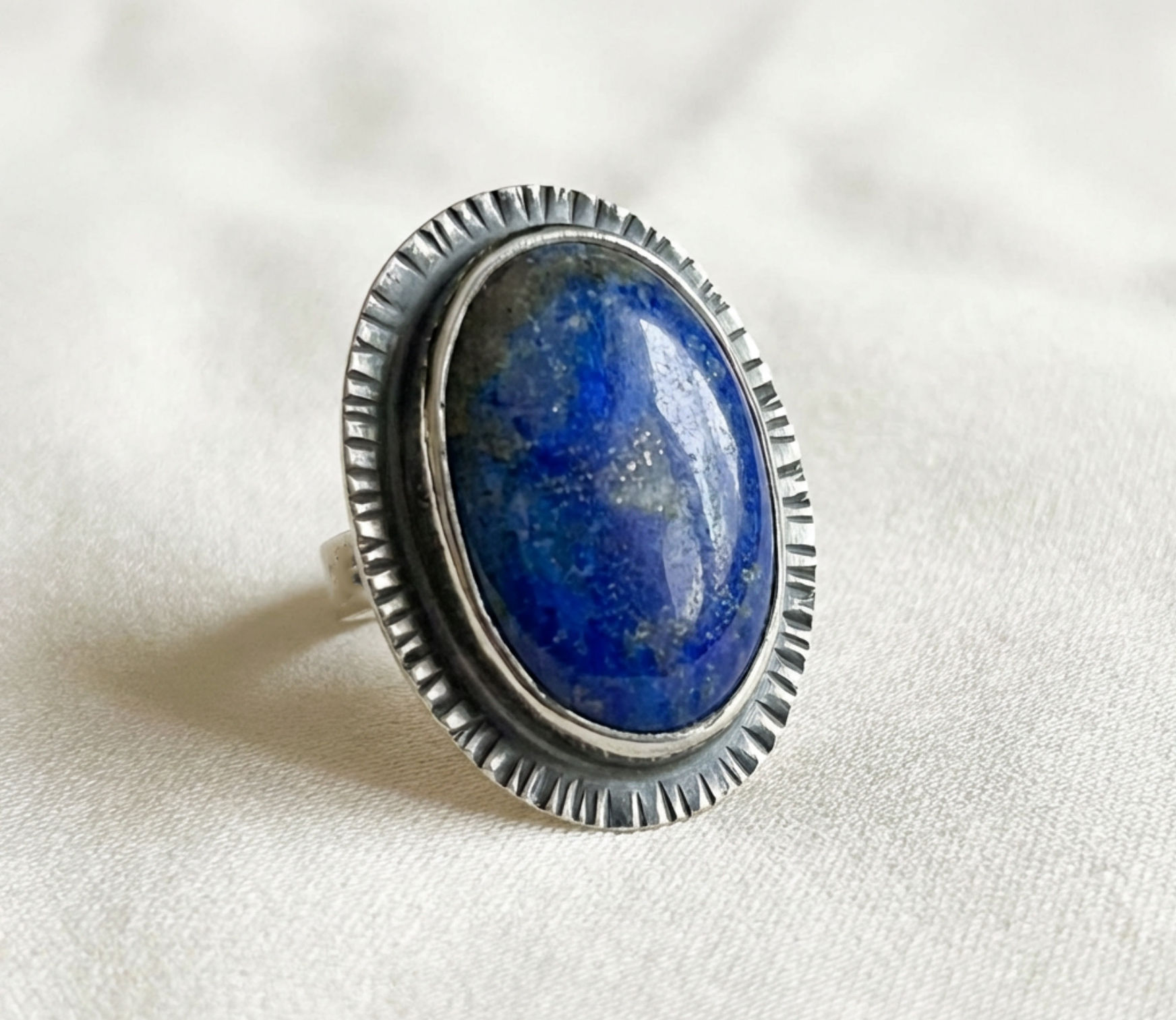 Lapis and Sterling Ring