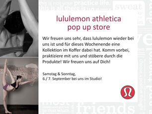 lululemon athletica Pop Up Store bei Hot Yoga Köln