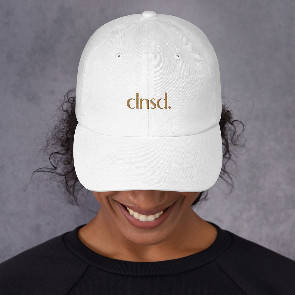 Thumbnail: CLNSD logo hat in white