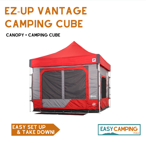 E-Z Up Vantage Canopy Camping Cube Rental | Comfortable