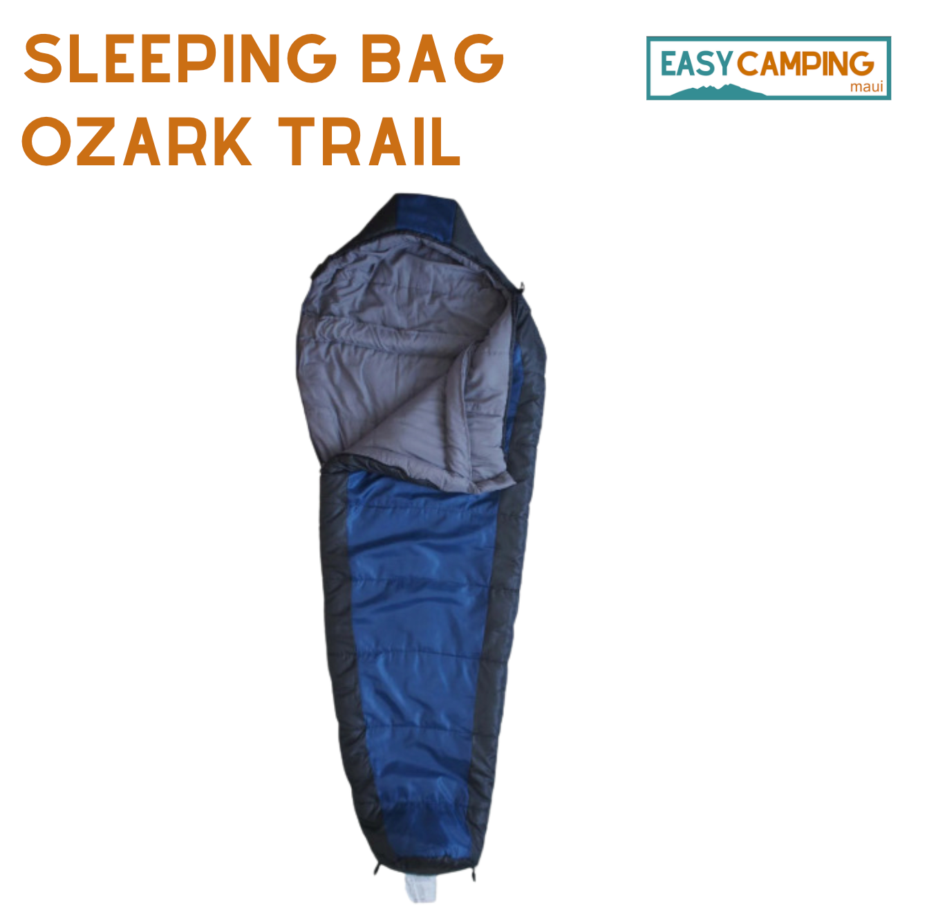 Sleeping Bag - Ozark Trail 30F Cool Weather Camping Mummy Sleeping Bag
