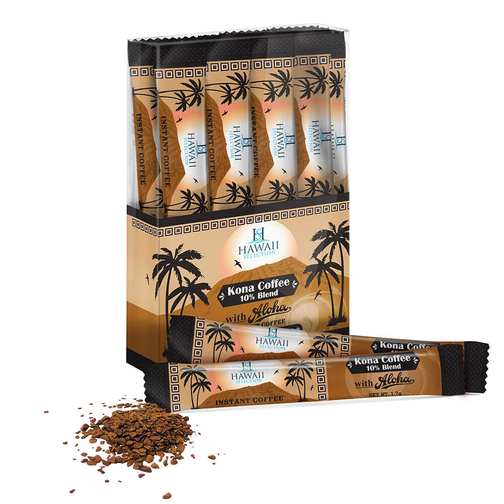 Instant Coffee Sticks - Kona Coffee Blend (Retail)