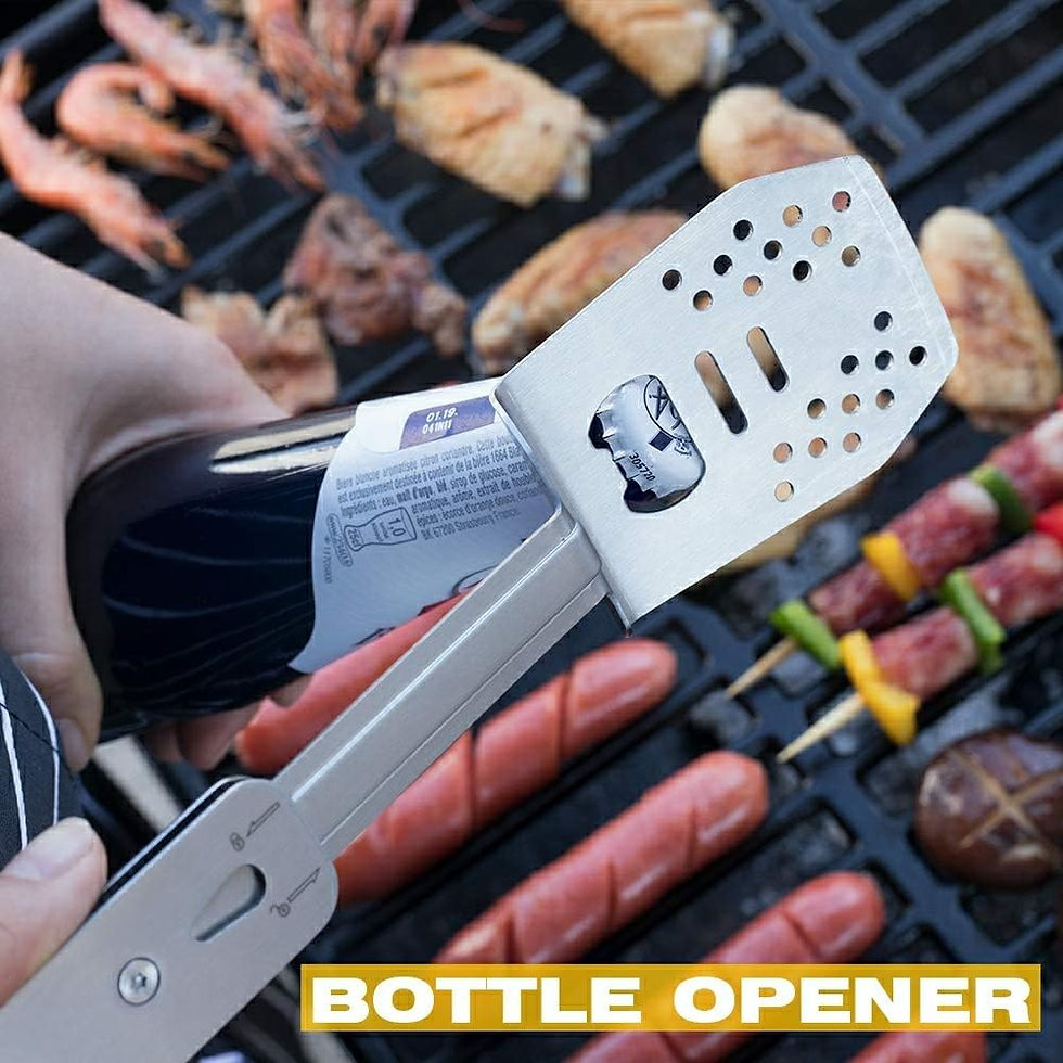 Thumbnail: Grill Tools- Roxon Mini 4 in 1 BBQ Barbecue  Tool with Spatula, Fork, Tong