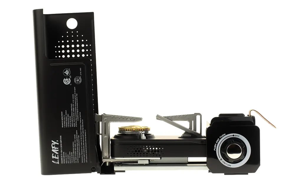 Thumbnail: Leafy Folding Butane 1 Burner  Stove with Carrying Case (Retail)