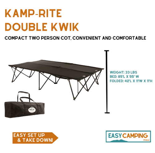 Cot - Kamp Rite Double Kwik Cot | Easy Camping Maui