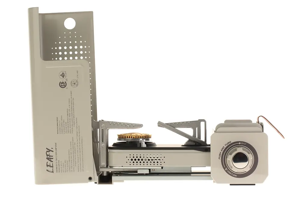 Thumbnail: Leafy Folding Butane 1 Burner  Stove with Carrying Case (Retail)