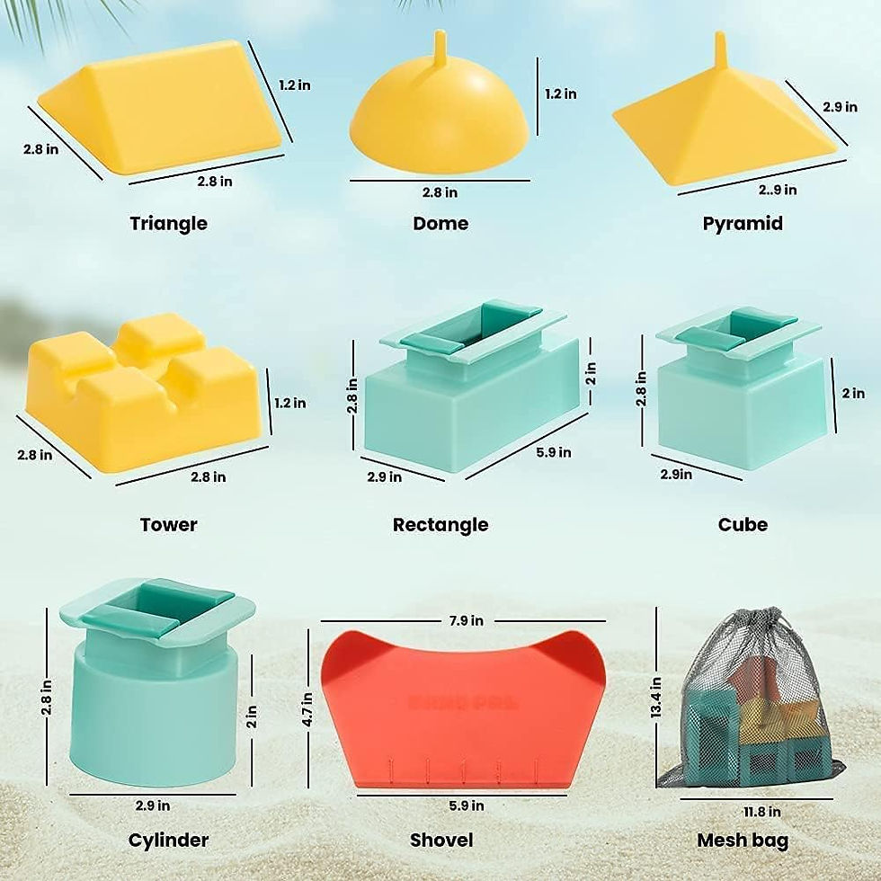 Thumbnail: Beach Toys -Sand Pal Beach Toys 9 pieces Sand Castle Kit