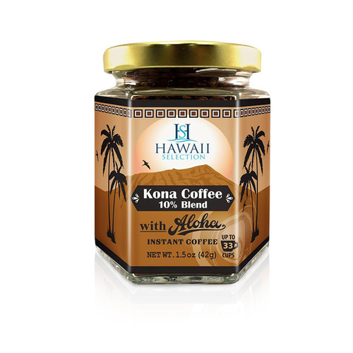 Instant Coffee Jar 1.5oz- Kona Coffee Blend (Retail) | Easy