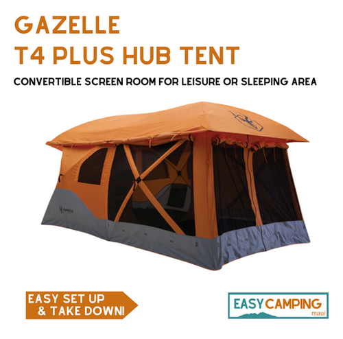 Easy Camping Maui | Gazelle 8 Person Tent Rental for Family Camping