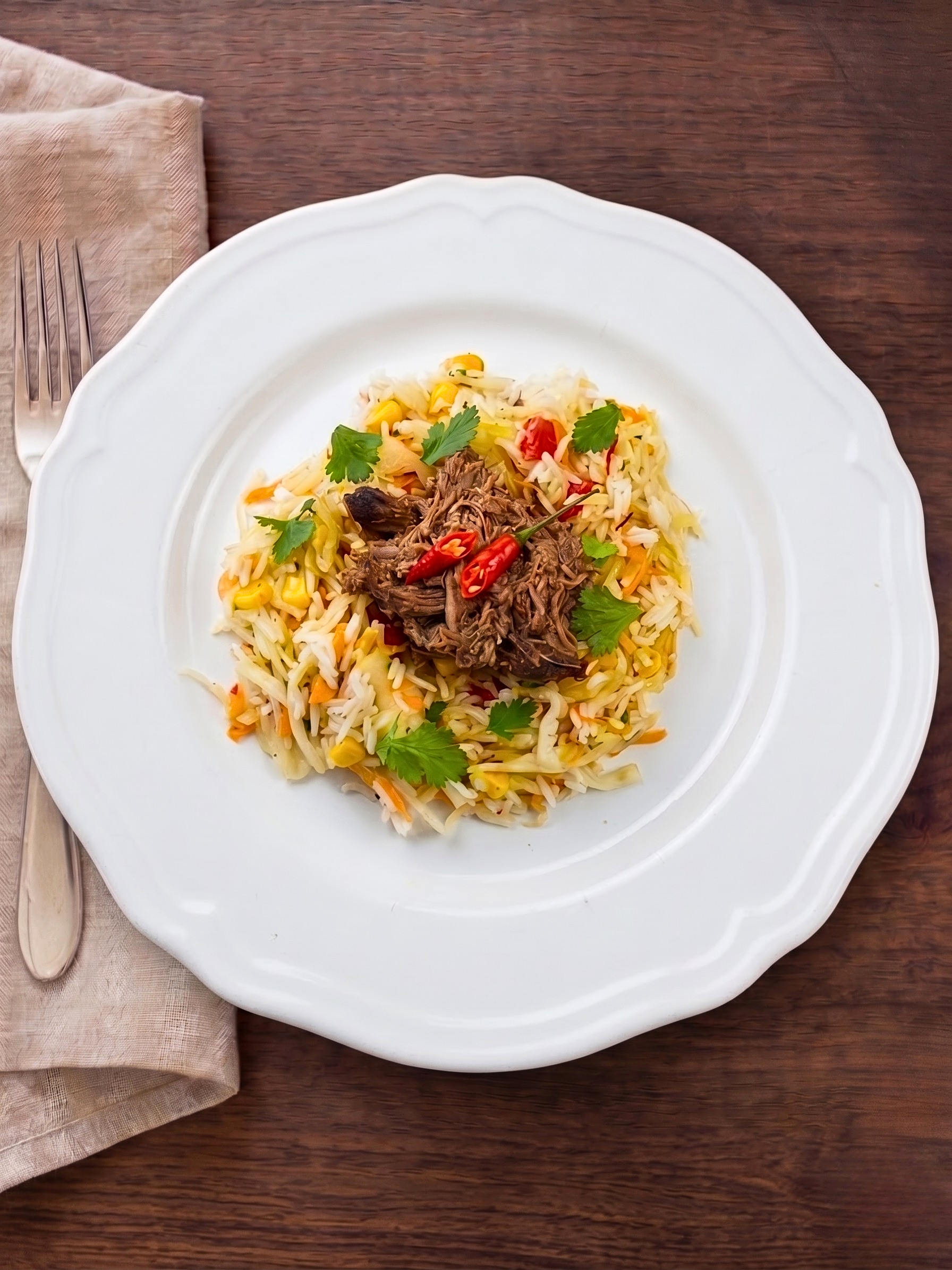 Pulled Beef mit Coleslaw Mexican-Style