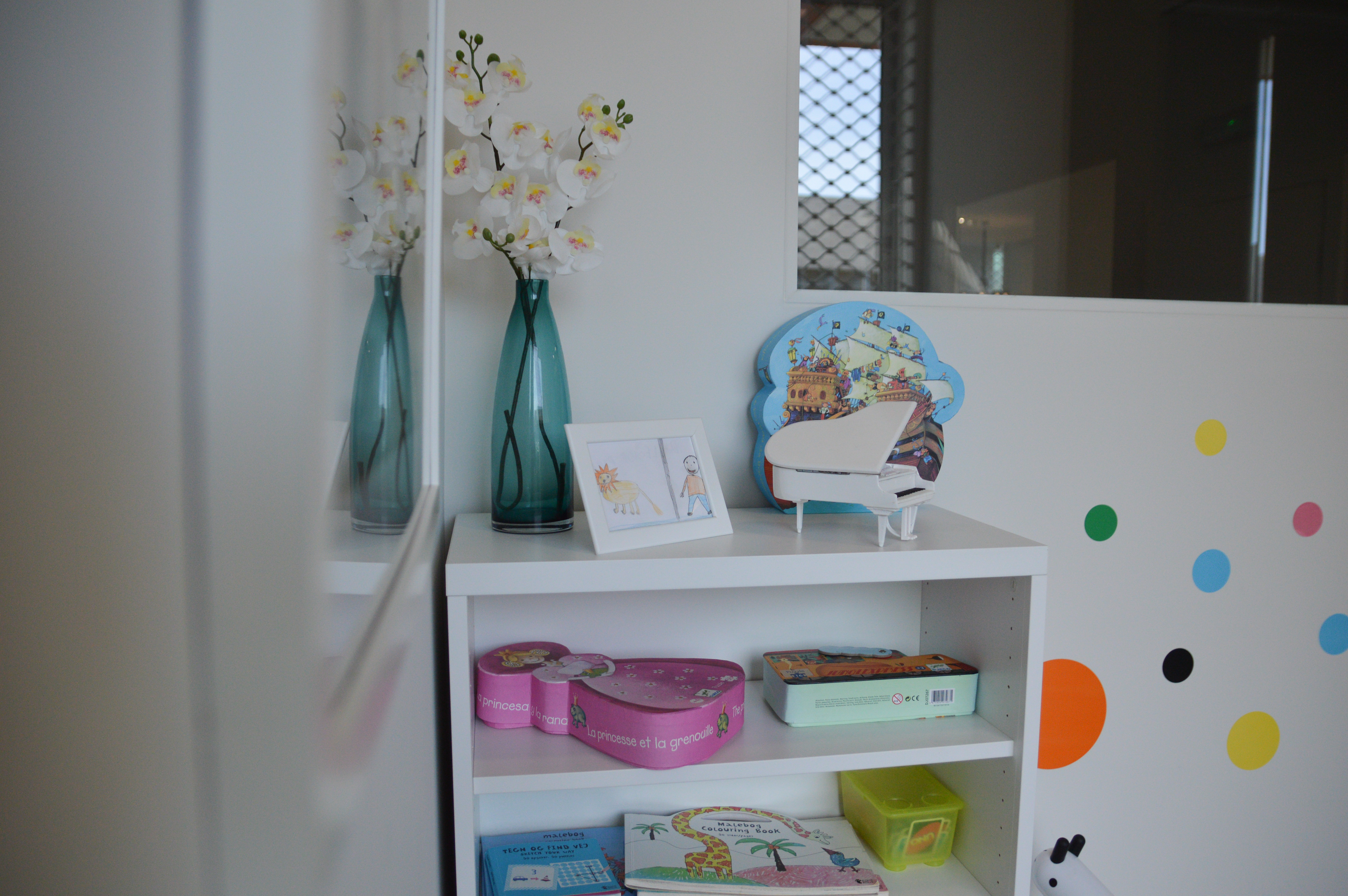 Detalhes do cantinho das crianças