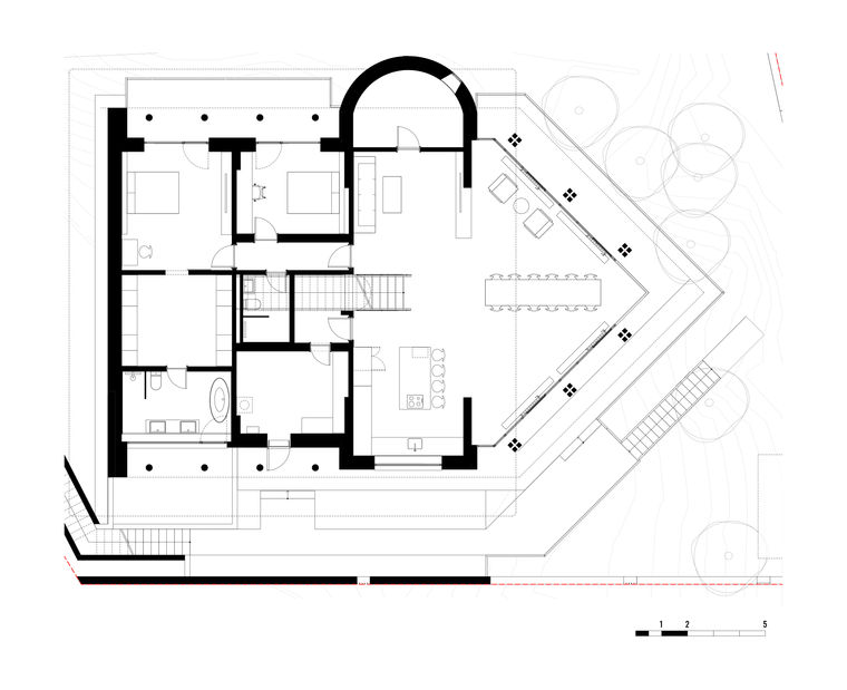 plan demisol locuinta sinaia